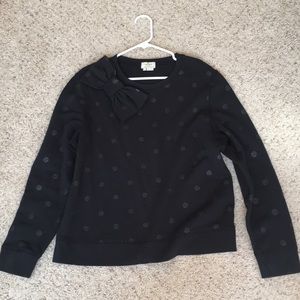 kate spade glitter polka dot now crewneck